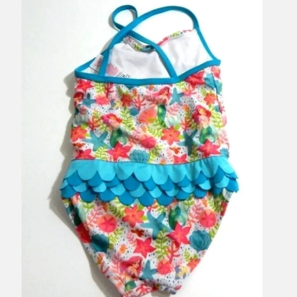 Disney Store Ariel Floral Ruffle Swimsuit